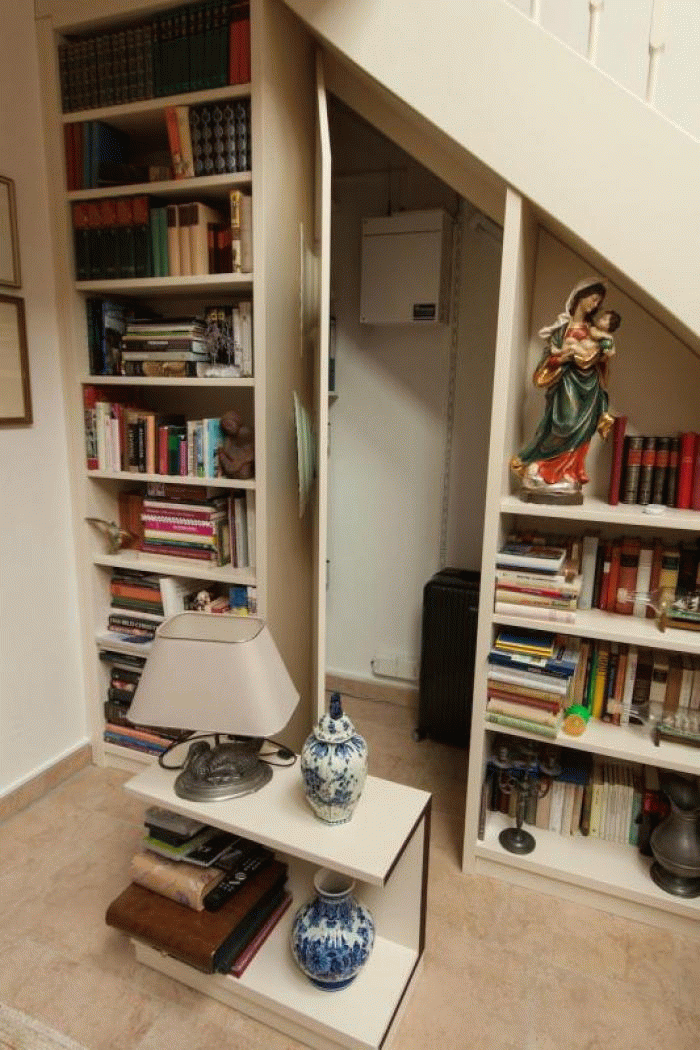 Einbauschrank unter Treppe, Schranktreppe Demo