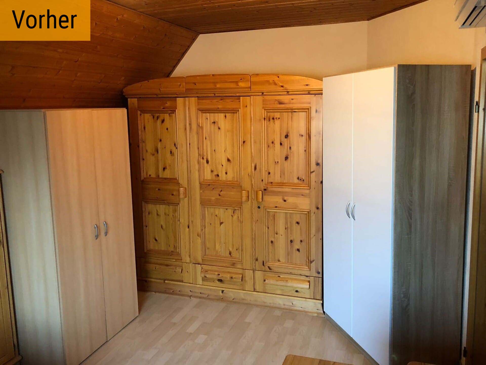Dachschräge vorher