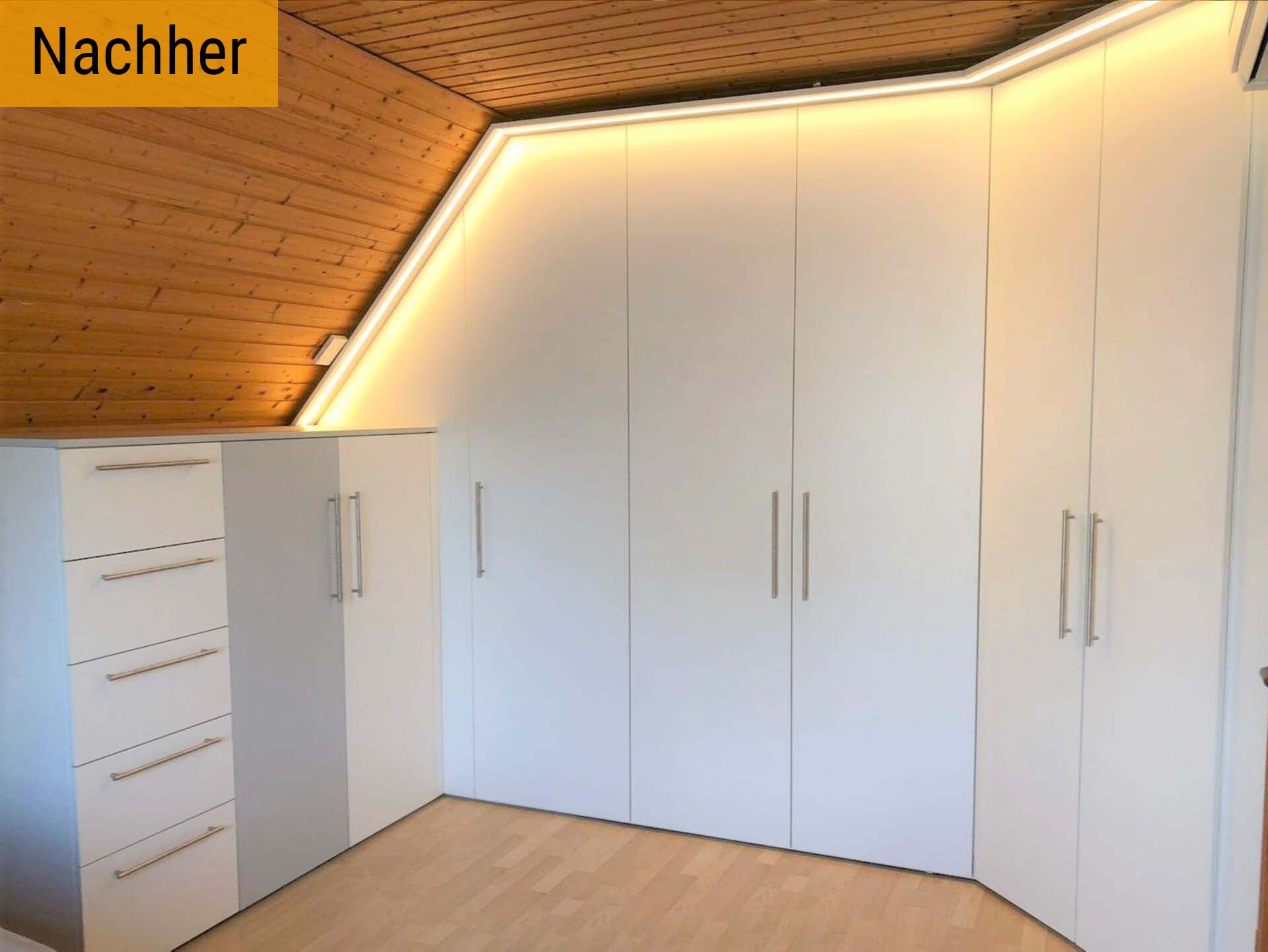Dachchräge nachher