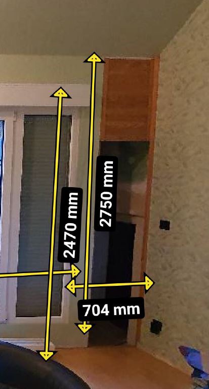 Aufmaß Einbauschrank