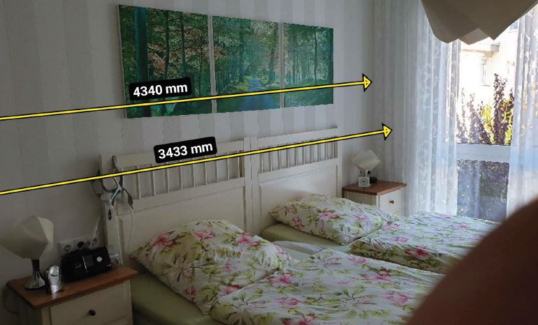 Aufmaß Schlafzimmer