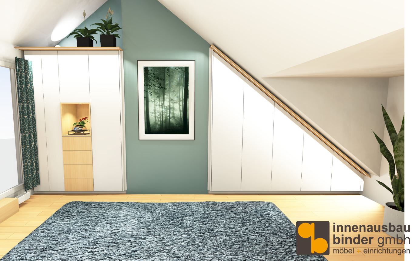 Entwurf Dachschrägenschrank