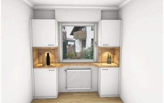 Geschirrschrank im Esszimmer