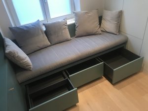 Flur Schublade unter Bank
