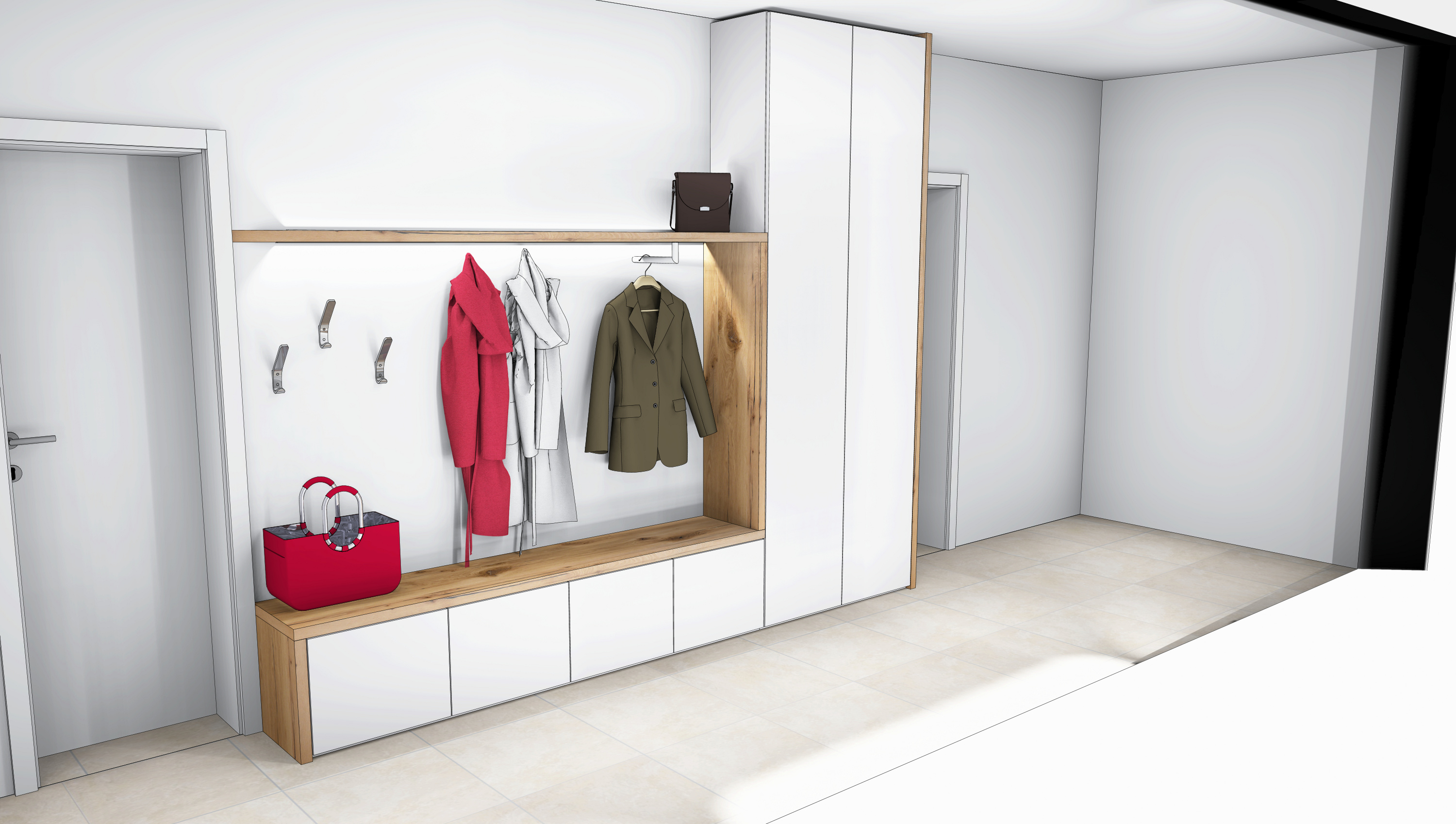 Visualisierung Garderobe
