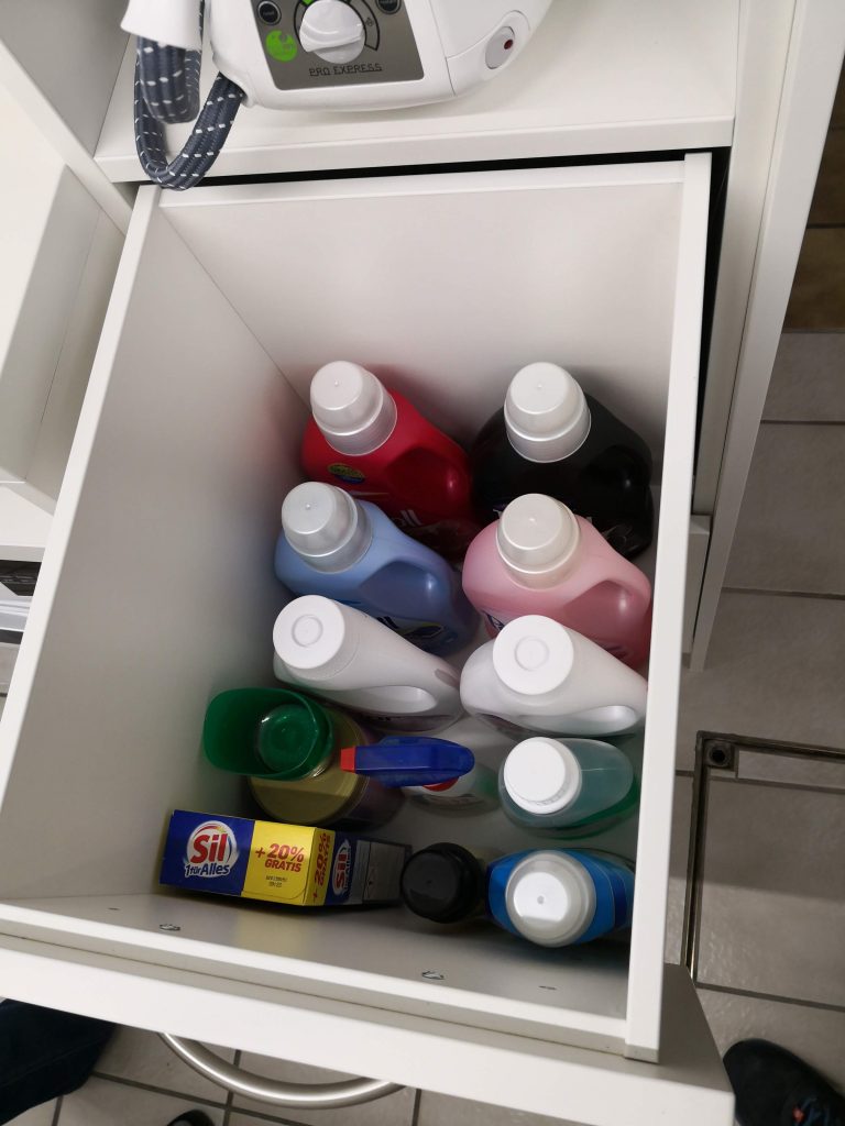 Schublade für Waschmittel