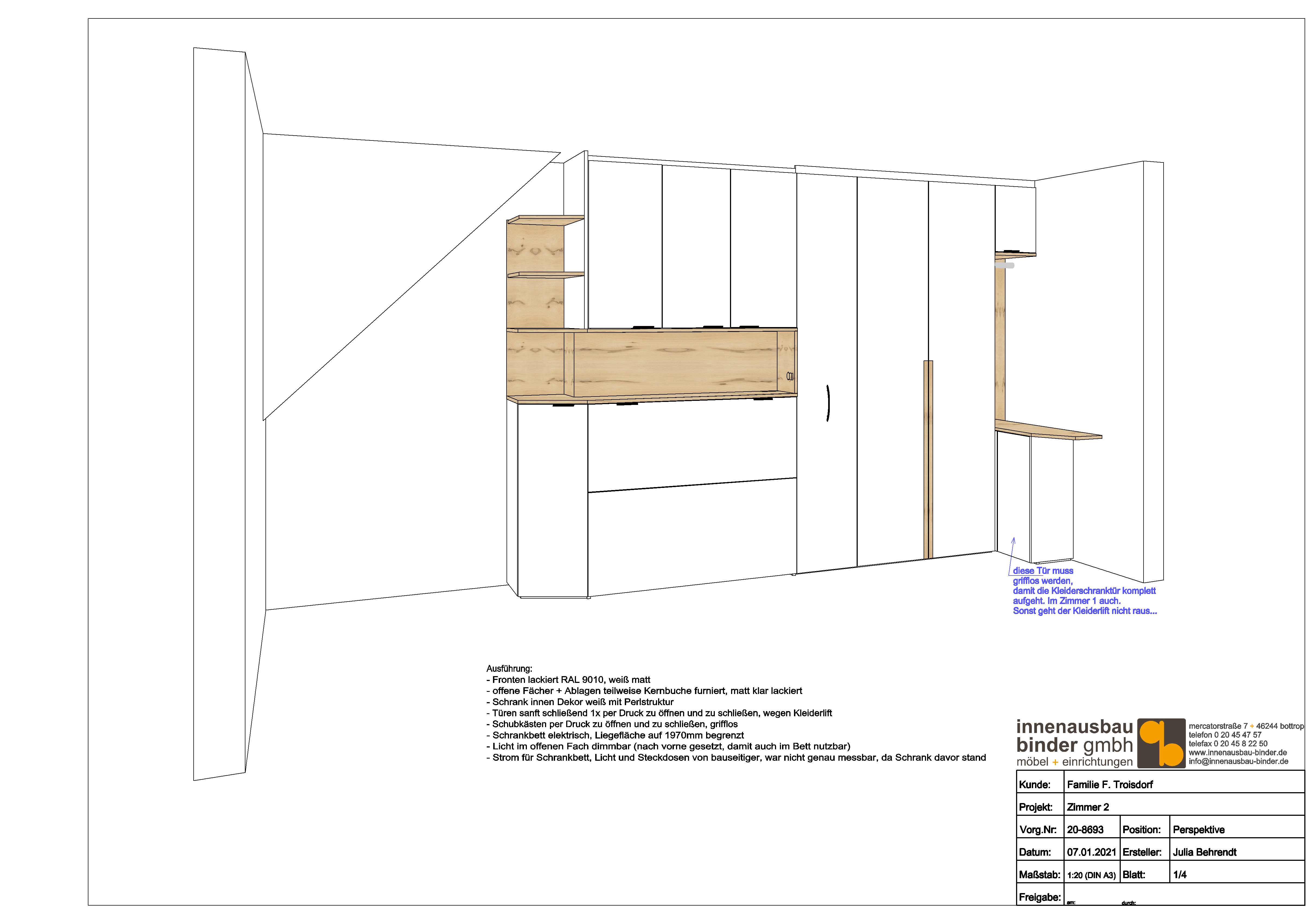 chrankbett Belitec Planung