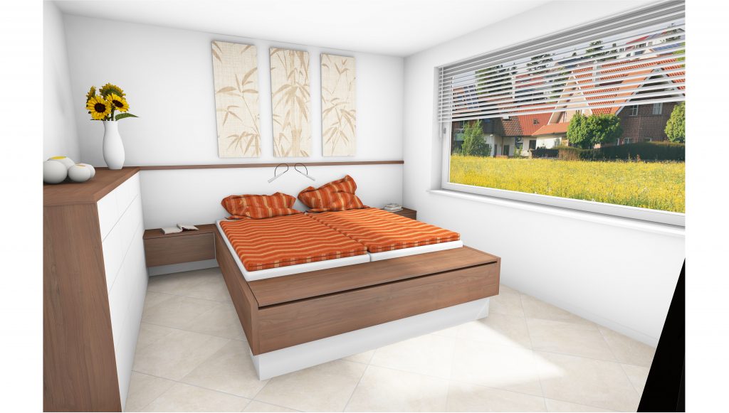 Entwurf Schlafzimmer nach Maß