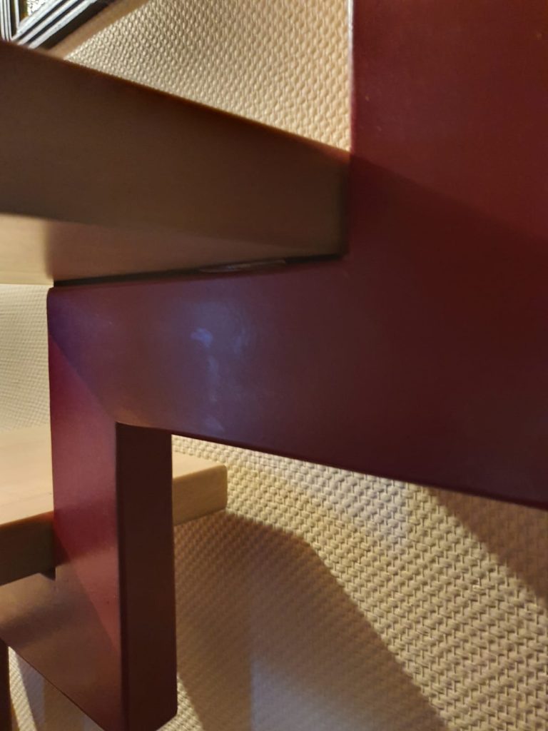 Treppe mit Stahlgestell