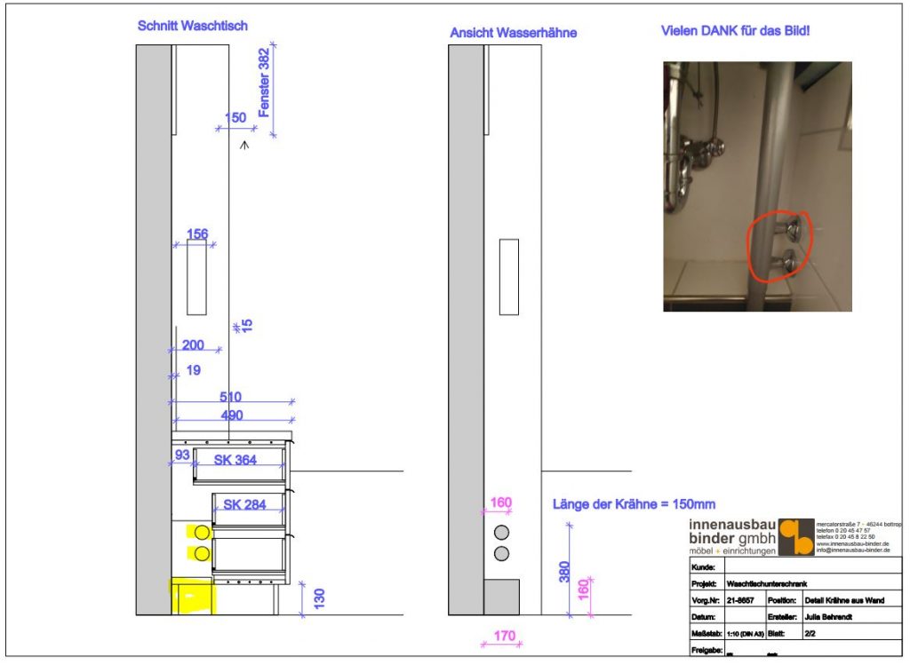 Waschtischunterschrank