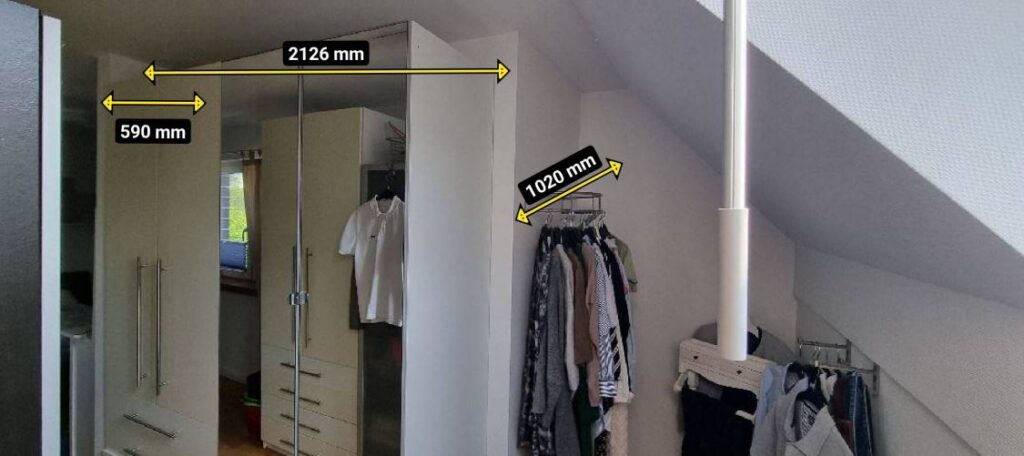 begehbarer Kleiderschrank Vorher